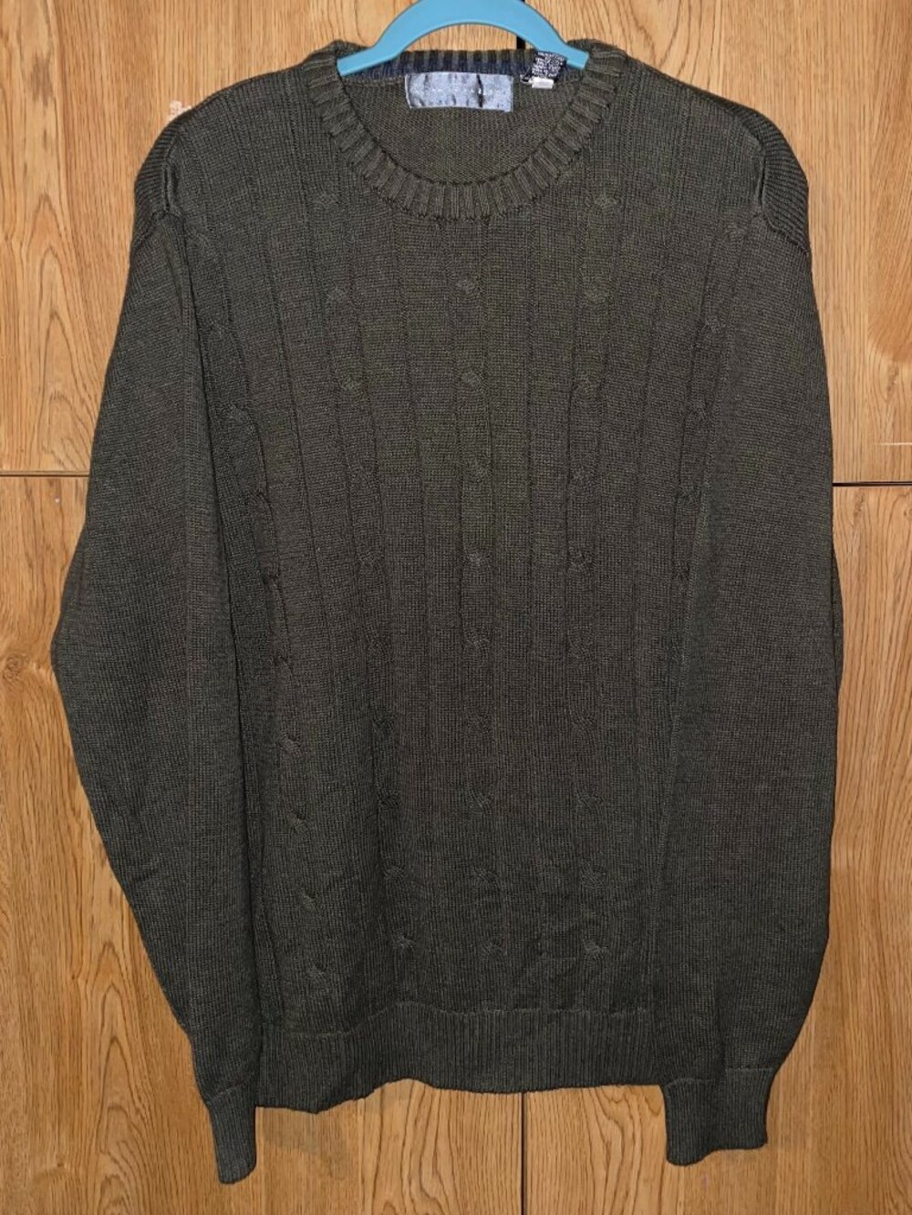 oscar de la renta olive green sweater